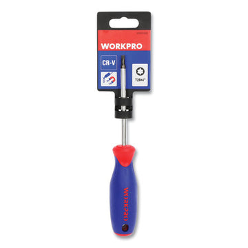Workpro® Straight-handle Cushion-grip Screwdriver, T25 Torx Tip, 4" Shaft freeshipping - TVN Wholesale